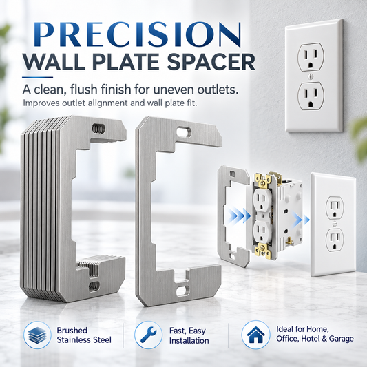 🛠️⚡Metal Wall Plate Outlet Spacers | Electrical Device Leveling Shims