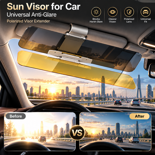 🚗Sun Visor for Car Universal Anti-Glare Polarized Visor Extender