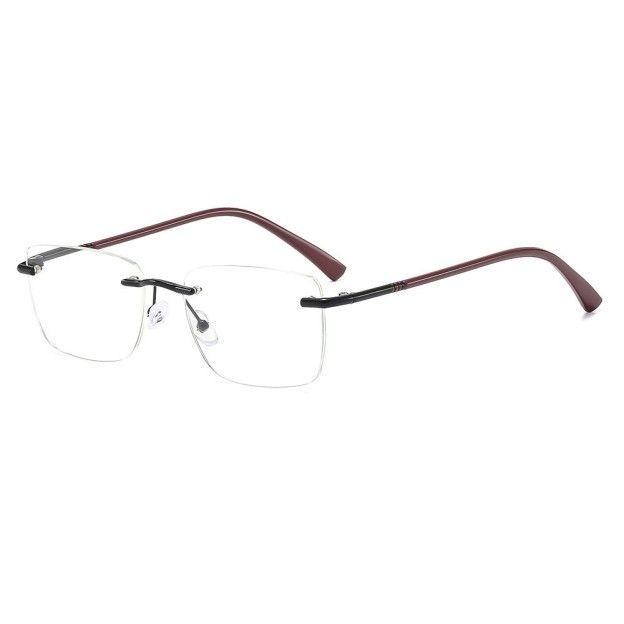Gold Frame With Red Temples